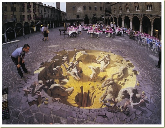 Amazing 3D Sidewalk Art