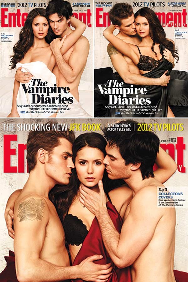 Nina Dobrev and Ian Somerhalder