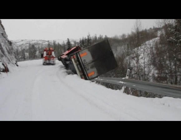 Driver Escapes Plunge Down Mountain