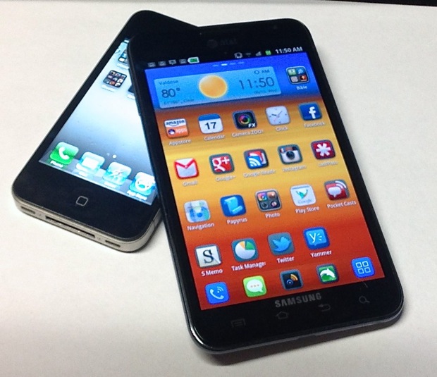 iPhone 5 vs Samsung Galaxy Note 2 