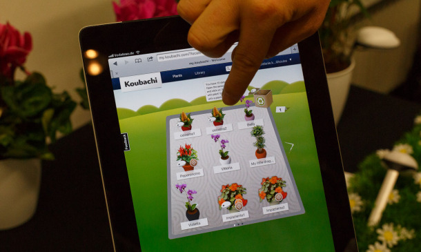 Koubachi&#39;s iOS app lets people monitor a collection of plants. There&#39;s also a Web interface.