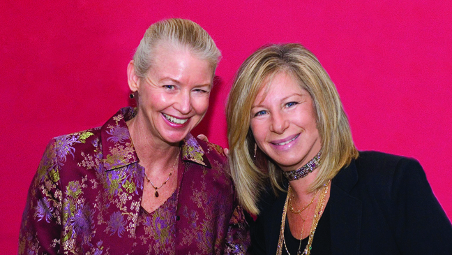 Dr. Noel Bairey-Merz, left, and Barbra Streisand Dr. Noel Bairey-Merz and Barbra Streisand - H 2012