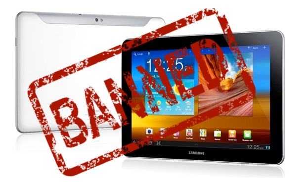 samsung galaxt tab banned