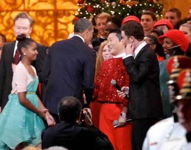 President Obama Attends Christmas in Washington Obama and PSY Together for Christmas in Washington Concert
