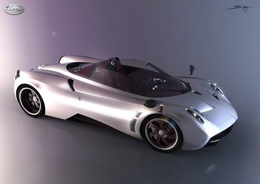 Rendering Pagani Huayra Roadster