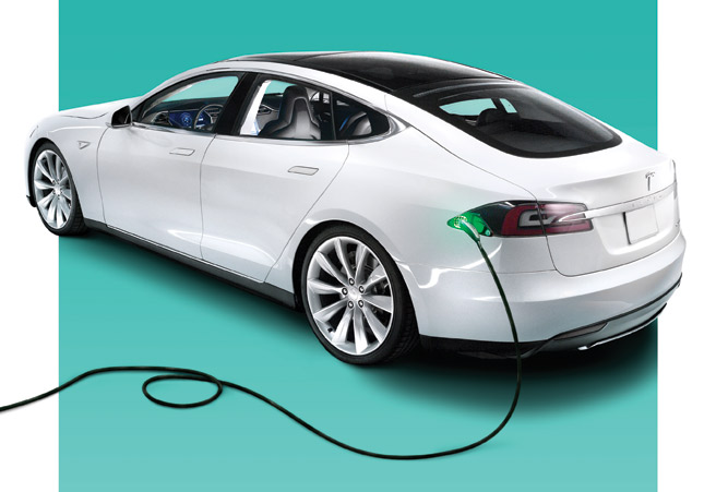 2013 Tesla Model S charging