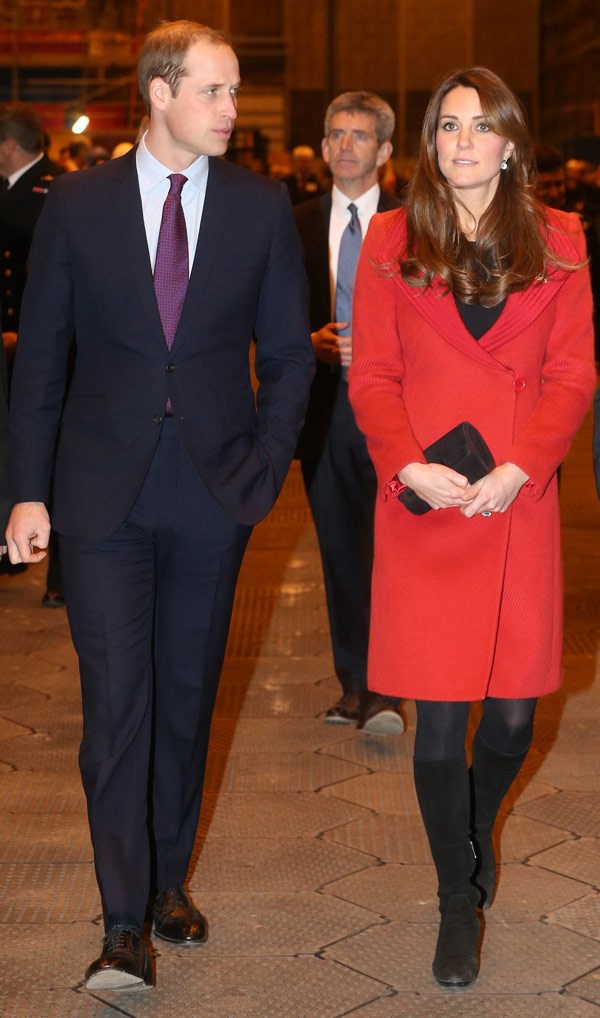 Kate Middleton Covers Baby Bump In a Chic Coat