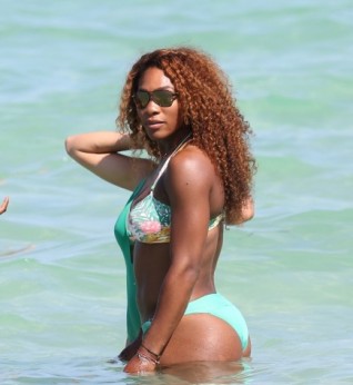Serena Williams Flaunts in Bikini on Miami Beach
